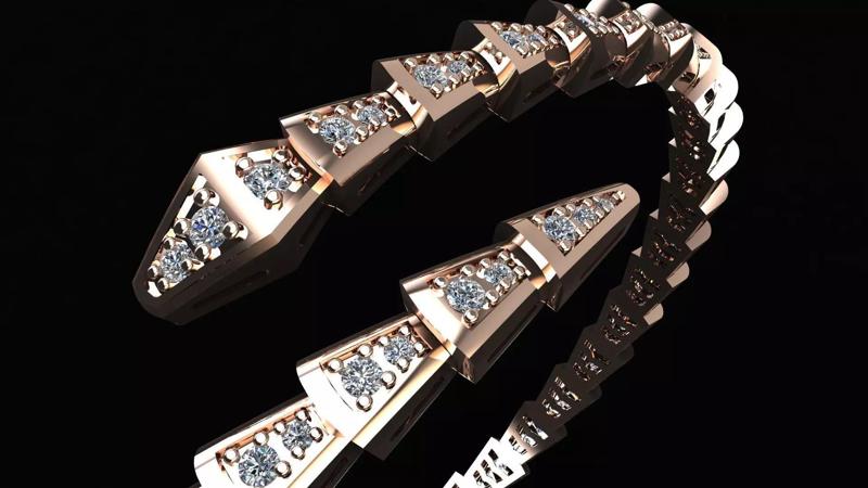 Bvlgari  Serpenti Viper Bracelet  Printing Model