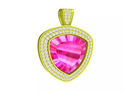 6648 Art Diamond Women Pendant