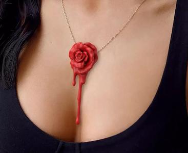 Melting Rose Pendant - Flower Blossom