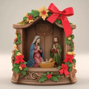Holy Family Nativity Scene Christmas 3D Print STL
