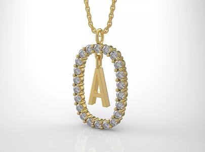 Pendant Letter A