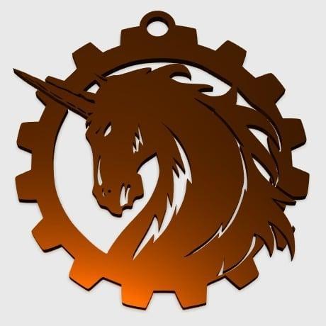 Unicorn Horse Pendant