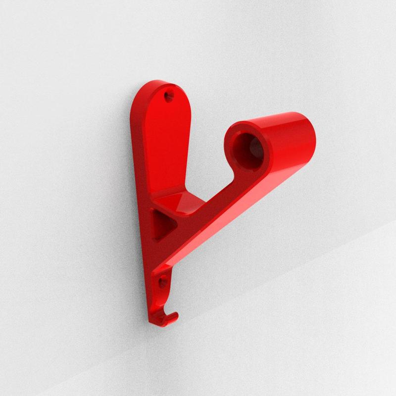 MOTORCYCLE HELMET HOLDER easy print | bicycle helmet holder | helmet support | HELMET WALL MOUNTED | Moto HELMET | Bike HELMET | 3D MODEL STL | STL | 3D PRINTING FILE