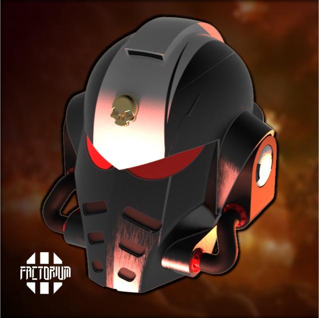 Space marine helmet wearable