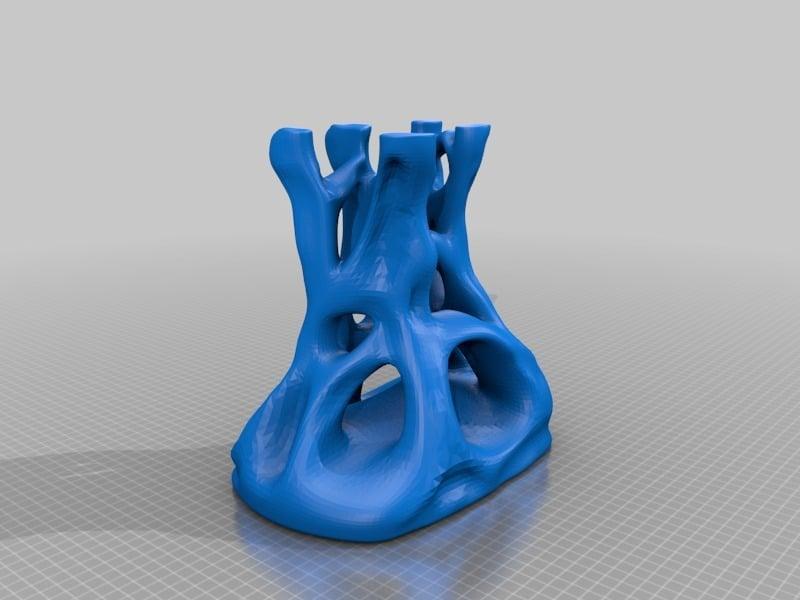 A bonsai / flower root stand. 