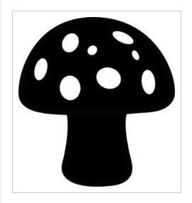 Mottled Mushroom Decoration - 2D Art