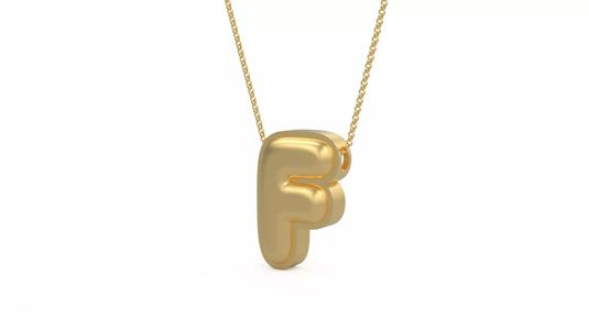 Model 1189 F Initial Letters Charm Balloon 20mm