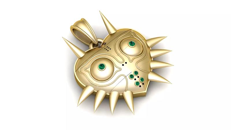 Majora Mask Inspired Pendant  3D Printable  Model