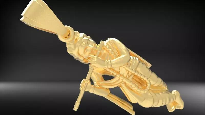 Lord Krishna Hindu God Pendant Necklace Jewelry