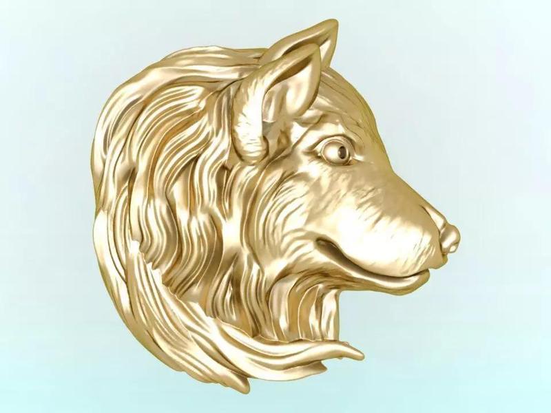 Wolf Head for jewelry - Dog for jewelry