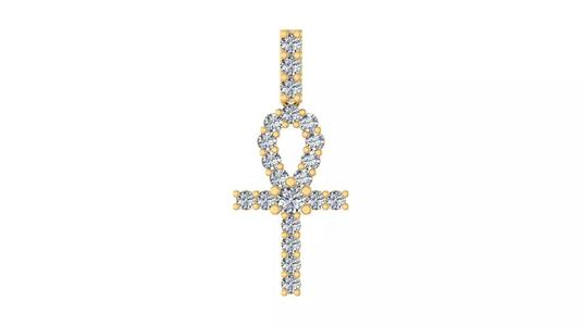 Majestic Ankh Hip-Hop Pendant