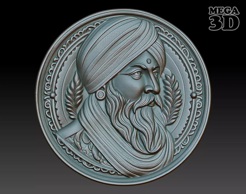 Indian Patriarch basrelief 11 240827