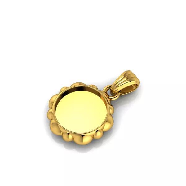 Memorial Picture Family Pendant  Bail Engravable