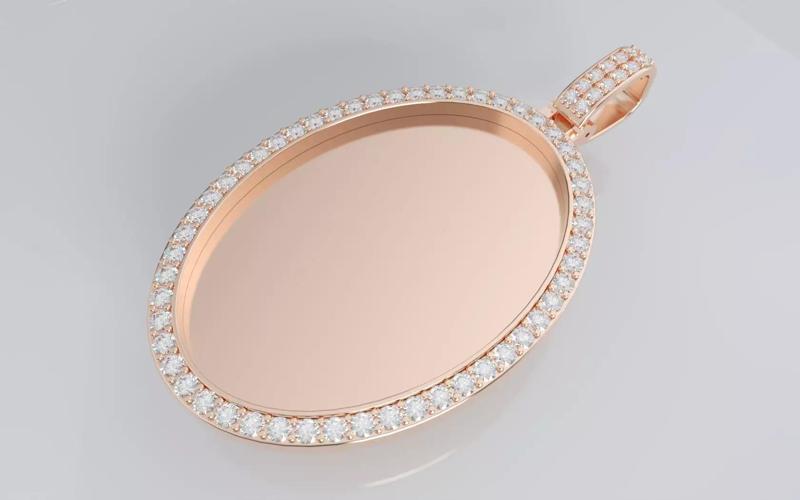 Oval Picture Pendant - 45mm