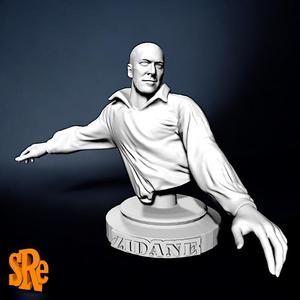 Bust Zinedine Zidane French Football Icon
