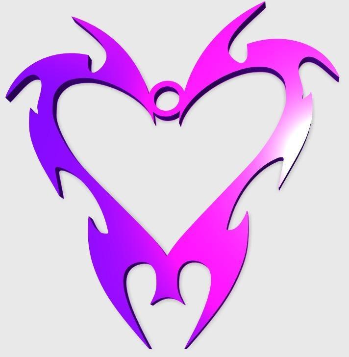 Tribal Heart Pendant