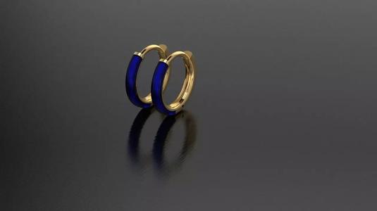 Enamel earrings