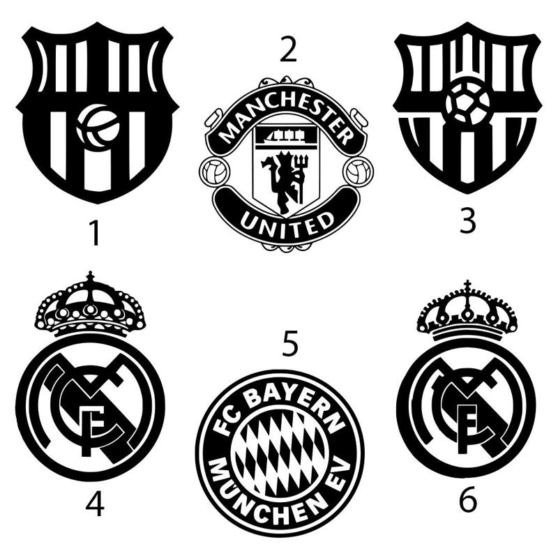 Football Club Logo Silhouette Wall Decoration - 3D Printable STL Files