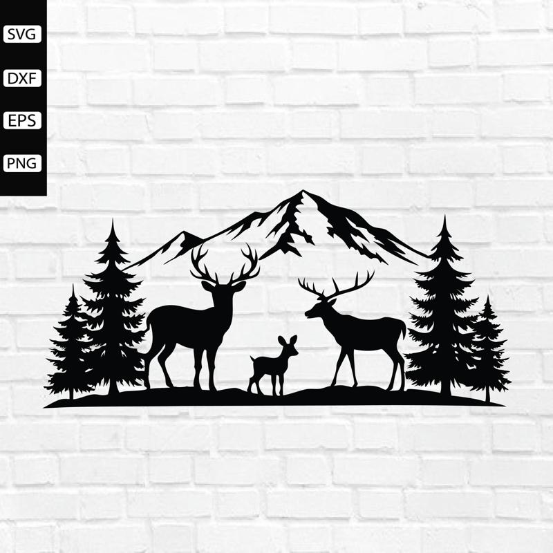 Christmas Metal Wall Art Laser Cut Files