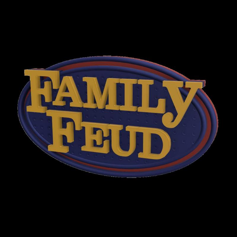 3D MULTICOLOR LOGO/SIGN - Family Feud