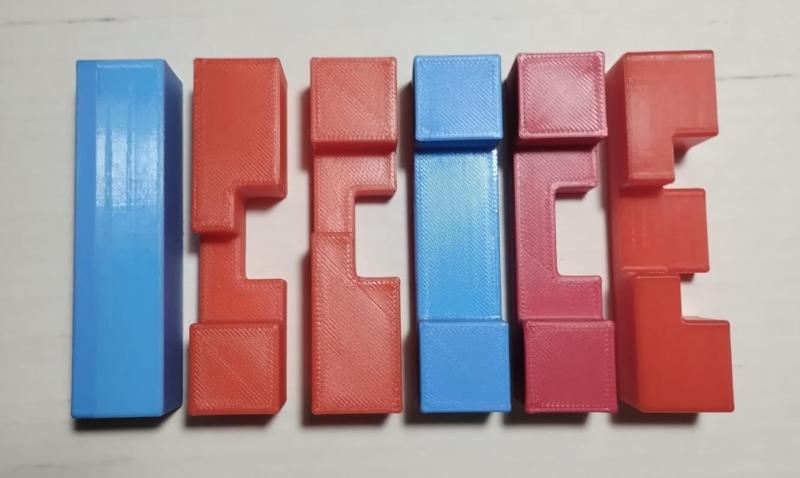 Burrs Puzzles (6-piece cross)