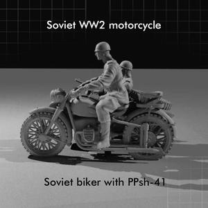 Soviet motorcycle with PPsh 41
