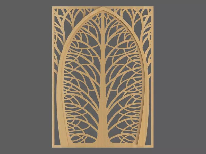 3d tree gate door 3d printer cnc
