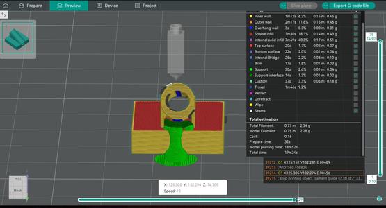 filament guide for sceoan windstorm s1 or any generic printer v2