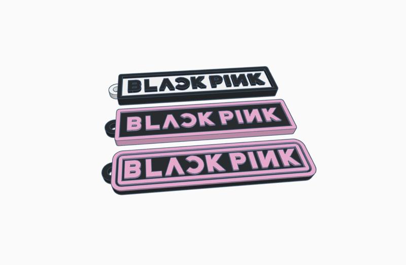 Black pink Key chain keychain