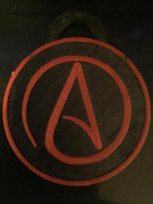 atheism keychain