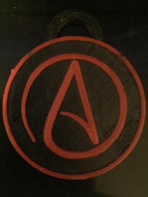 atheism keychain
