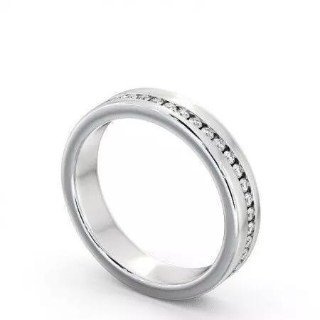 stl file gold wedding ring with diamonds