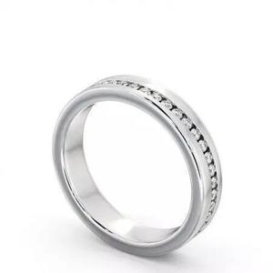 stl file gold wedding ring with diamonds