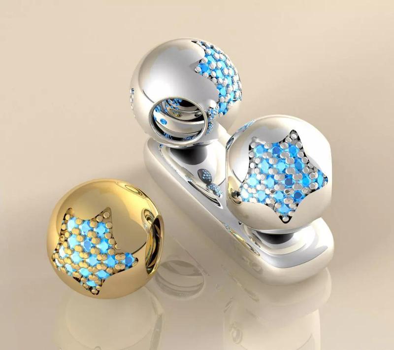 Berloque Estrelas Pedras Liso Martell 20026