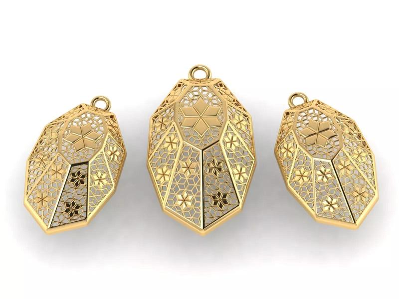 Necklace and earrings set