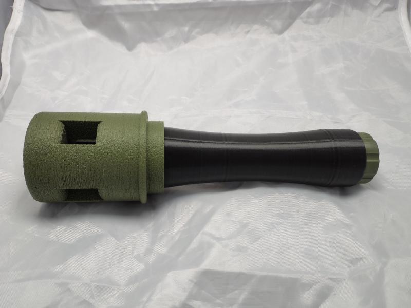 Airsoft Stick Grenade Stielhandgranate-Style Impact Cap Grenade Sound Grenade "Meteorite" Reusable Airsoft Grenade