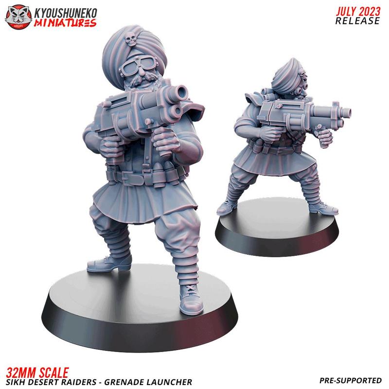 sikh desert Raiders - grenade launchers