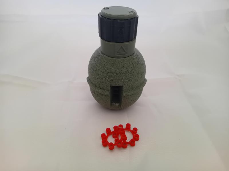 Airsoft Grenade Impact Cap Twist Head Fuze Cap Gun Ring RGD-5 Style Sound Grenade "Meteorite" Reusable Grenade