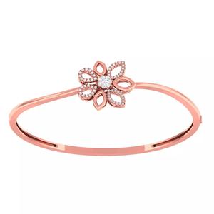 Diamond light gold bracelet