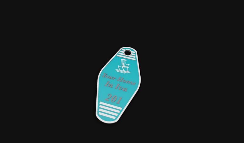 Air BB Rocking Chair Blank Vintage Keychain, Tailored Promotional 3D Print Color Change, Sales Potential