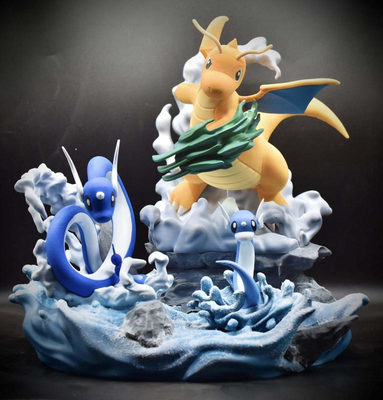 Pokemon Dracolosse/Dragonite diorama