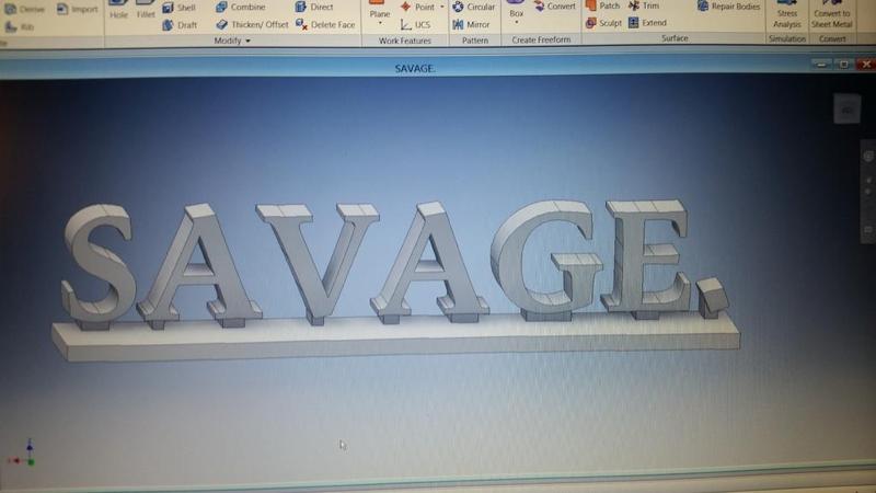 SAVAGE. Desk Topper Paper Weight