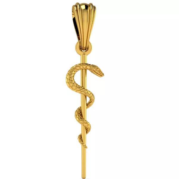 Caduceus Symbol Necklace Nurse Doctor Charm Pendant Jewelry