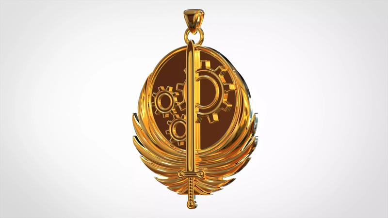 Brotherhood Of Steel Logo Pendant