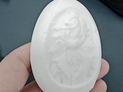 Q-version Zhongli Stone Lithophane Standee, Genshin Impact Zhongli Ornament