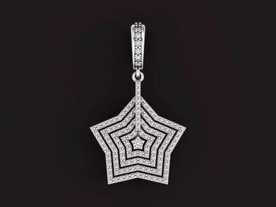 star pendant with diamonds 437