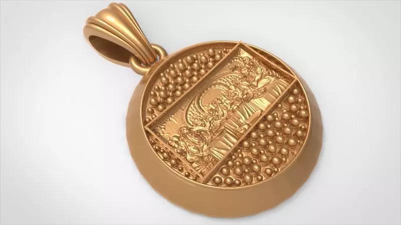 The Last Supper Pendant Necklace Jewelry Charm