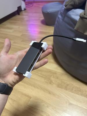 Under desk mount- Green Cell HUB USB-C 7in1 GC Connect PD 85W