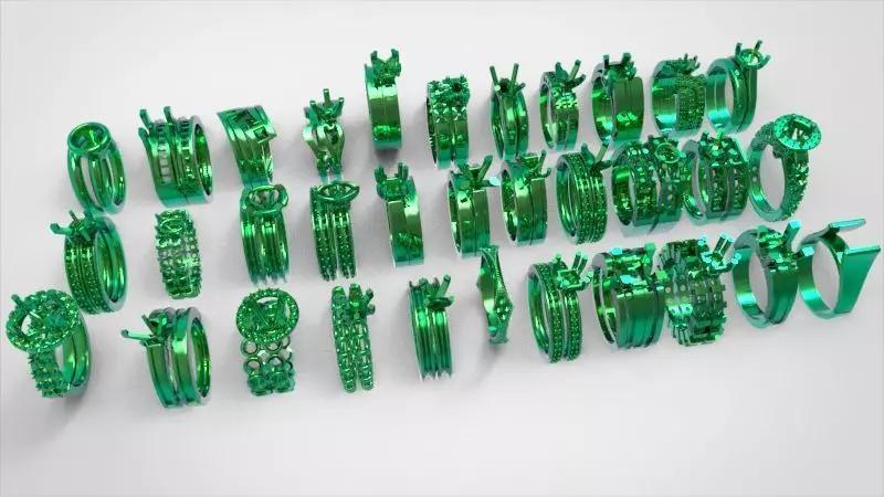 Various wedding Bridal dia Rings Jewelry findings Ladies