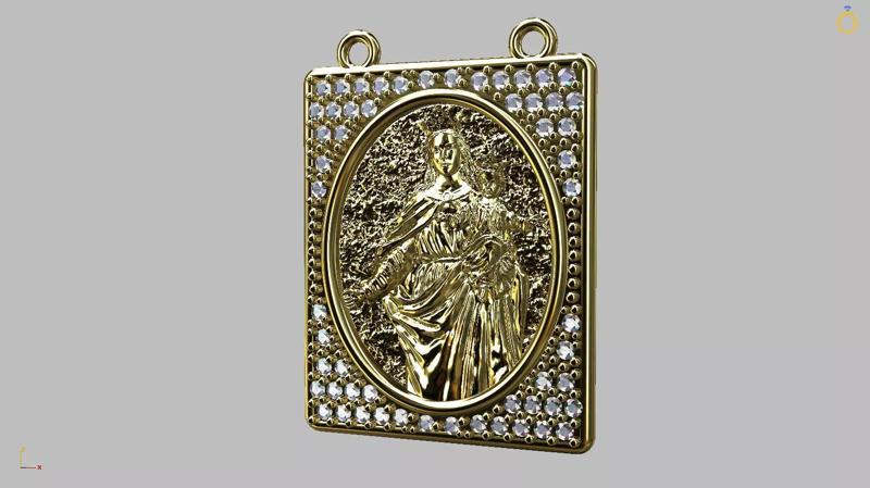 Virgin Mary and Child Jesus Scapular